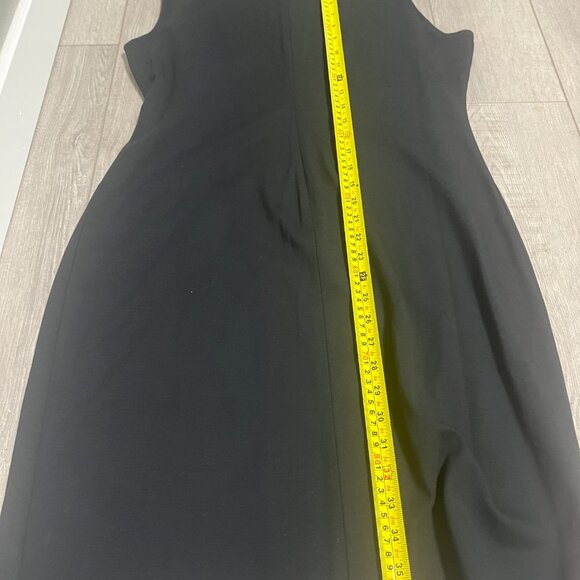 NWT Banana Republic Bow Neck Ponte Sleeveless Sheath Dress Black Size 14 SZ 14 - Picture 7 of 8